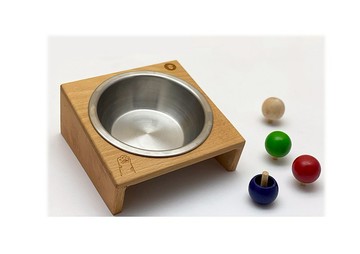 毛小孩原木餐桌