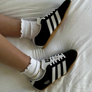 ADIDAS  TOKYO W 女鞋 黑白 麂皮 復古 膠底 休閒鞋 JI0183