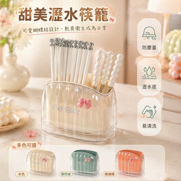 台灣出貨✨ 高級瀝水筷子筒 廚房台面筷籠 餐具收納盒 湯匙筷子置物架 居家衛生防霉