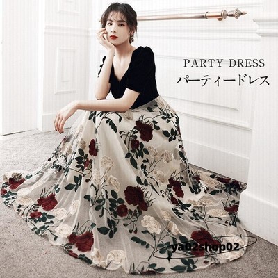 Lace Ladies/レースレディース）総レース5分袖タックワンピース