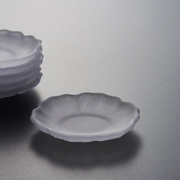 玻璃日式功夫茶杯墊子茶墊杯墊茶道杯托茶托創意茶具配件禪意隔熱