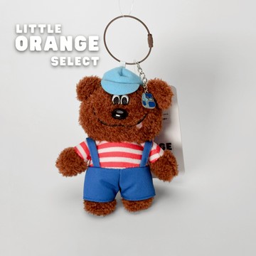 要去上學的吊帶褲小熊吊飾 情人節 交換禮物 療癒 玩偶 可愛娃娃 包包吊飾 生日禮物