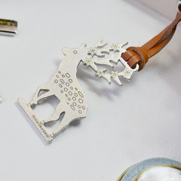 花現梅花鹿  Desk+1 動物莊園鑰匙圈吊飾