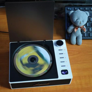 CD機 音響CD機 家用CD播放機 新款復古原聲CD機隨身聽播放器便攜帶英語cd復讀機專輯