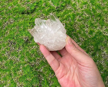 天然原礦能量冰透白水晶簇 白水晶 消磁淨化 療癒  開運 擺件