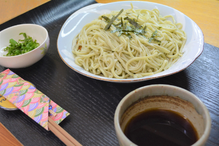 モロヘイヤ練りこみうどん　　『もろっこうどん　5束』