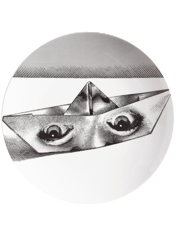 Fornasetti - Tema e Variazioni n.293 wall plate - unisex - Porcelain - One Size - White