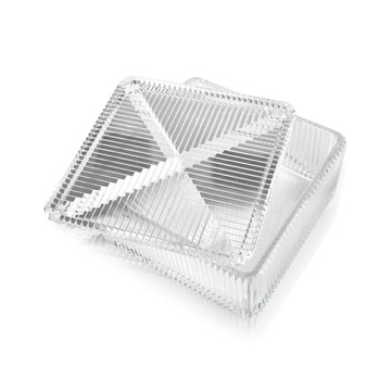 簡約時尚方形壓克力收納盒(10.5x10.5x5cm) #5000