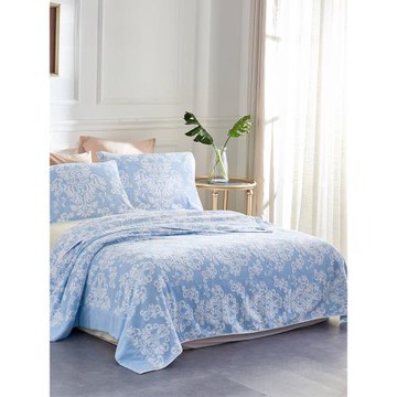 棉田毛巾被純棉毯子蓋毯冬四季柔軟透氣午休午睡毯空調毯毛巾被