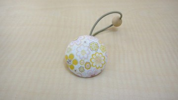 手感布包釦髮束 黃繽紛