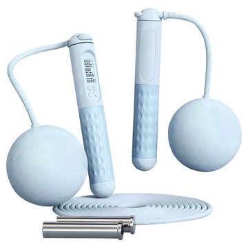 三次方 新款兩用負重跳繩 大球  FE021  藍色