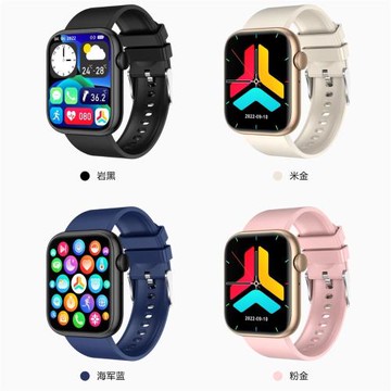 亞馬遜爆款智能手表QX7 1.96英寸心率血壓監測藍牙通話