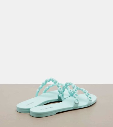 Aquazzura Infinity Chain Jelly slides