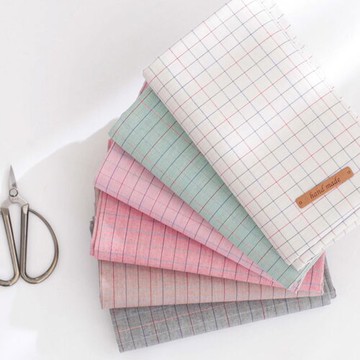 先染水洗棉 DIY手工布料 進口布料 簡單格子系列 GT762