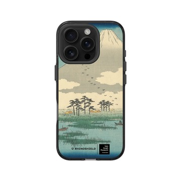 iPhone 16 Pro Clear 酷墨灰 - Van Gogh Museum - 吉原：富士沼澤中漂浮島嶼之野 - 歌川廣重