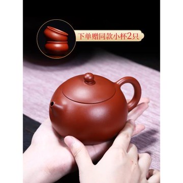 宜興紫砂壺純手工小茶壺單人家用泡茶壺茶具原礦大紅袍西施壺套裝