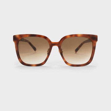 漸層膠框貓眼墨鏡