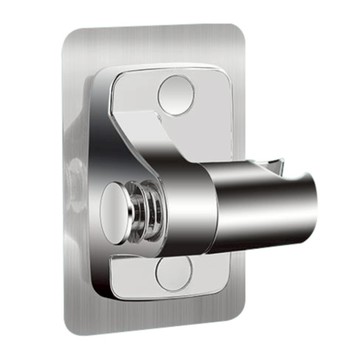 免打孔可調式蓮蓬頭掛架  8 x 8 x 12cm  銀色