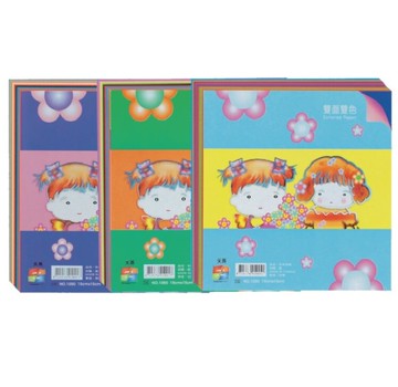 【天燕】台灣製 雙色色紙 8張 / 只  50只/包(NO.1050)(圖案隨機出貨)【APP滿額下單10%點數(單一帳號最高5000點)】1/31止