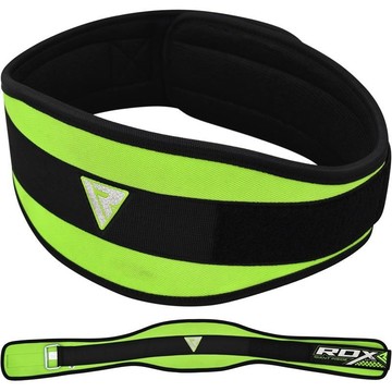【線上體育】RDX 舉重腰帶 NEO PRENE 6" CURVE 綠色-RDX061