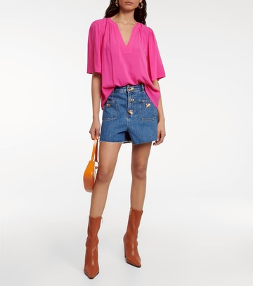 Velvet Avary challis top