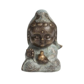觀音菩薩 Q佛世界- Q版銅雕佛像走進您的生活- 林韋龍 子問等藝術家設計團隊 含作品保證書11 x 7 x5 cm