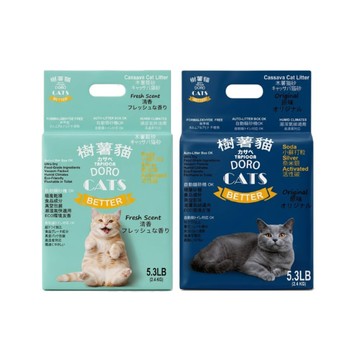 DORO CATS 樹薯貓木薯貓砂 5.3LB 木薯砂/貓砂