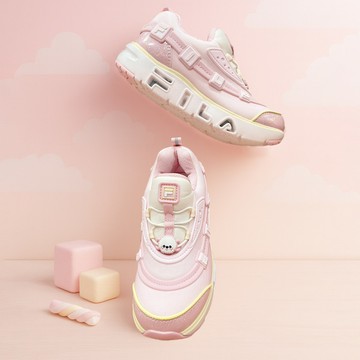 FILA KIDS GGUMI 中童動物造型電燈鞋-粉 2-C647Z-650