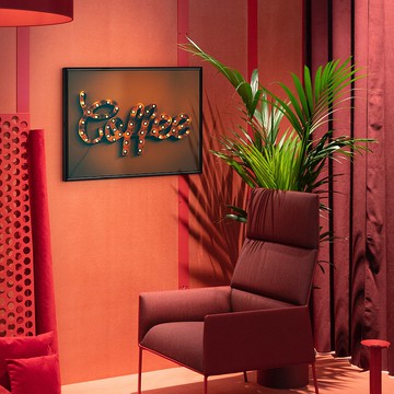 Coffee - 咖啡字母燈掛畫/廚房裝飾/咖啡豆/文青