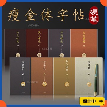🔥桃園有貨🔥瘦金體字帖初中生高中生練字硬筆入門初學者專用宋徽宗鋼筆臨摹 ZZB8vdrb
