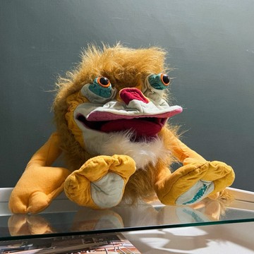 𝗈𝗅𝖽𝗍𝗈𝗒𝗌𝗍𝖺𝗍𝗂𝗈𝗇 睡前說書人 獅子 手偶 布偶 玩偶 老玩具 老物 美式復古收藏擺飾