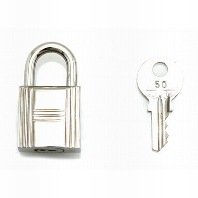 HERMES エルメス カデナ パドロック No.50 南京錠 鍵 カギ キー付 ...