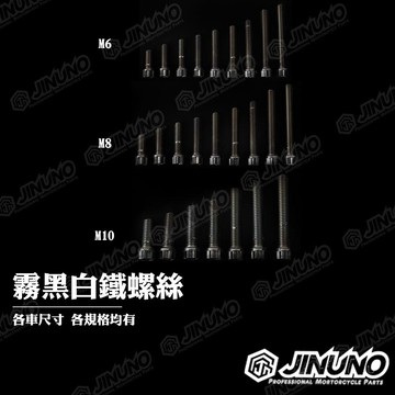 【工廠直營快速出貨】桀諾 霧黑款星型造型螺絲 M5 M6 M8 M10 內梅花 螺絲 各車用螺絲 各尺寸 白鐵 黑色