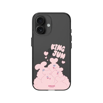 iPhone 16 Clear (相機按鈕) 酷墨灰 - KINGJUN - 滿滿的愛