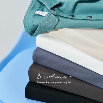 漢斯卡輕奢短袖Polo衫男潮牌商務休閑百搭夏季新款翻領純色保羅衫