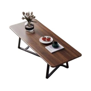 輕奢現代新型桌腿茶幾桌 環保板材100x60x45CM 茶幾桌 矮桌 飯桌 書桌 沙發邊桌 桌子 客廳桌