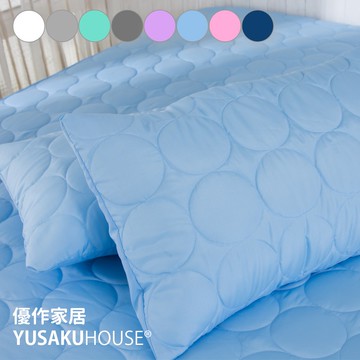 【優作居家】圓彩舖棉床包保潔枕套 台灣製 枕頭套 信封枕套 舖棉枕套 厚枕套