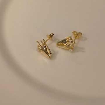 名畫系列- 姐妹 耳環