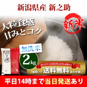 新米 米 無洗米 2kg 新潟県産 新之助 しんのすけ 1等米 令和5年産 お米 2kg プレミアム特典 あわせ買い 送料無料 北海道・沖縄配送不可