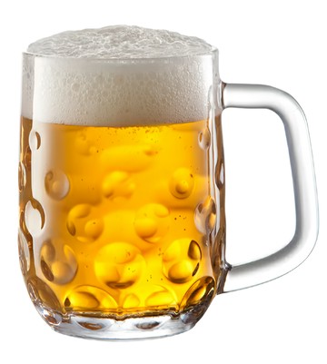 Tescoma 波點啤酒杯 (500ml) TE67 玻璃材質  含杯耳長14 x 9 x 13cm  1個