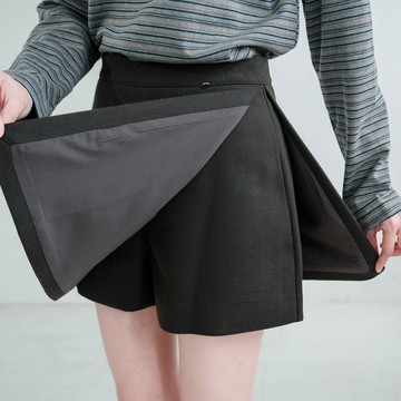現貨★高腰顯瘦A字毛呢短褲裙(共2色)1104 【NR2335】