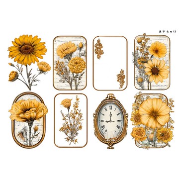 【10月新作】20-103-0064 裁切紙・拼貼素材