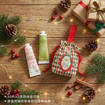 L OCCITANE 歐舒丹 聖誕專屬香氛護手霜組30MLX2-聖誕交換禮物