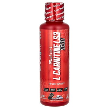 Isatori, L-Carnitine LS3 1500，混合漿果味，16 液量盎司（480 毫升）