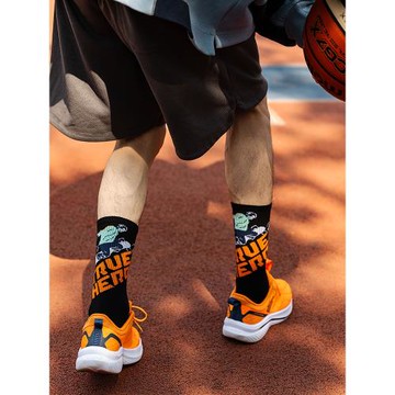 加大尺碼襪子男士長襪純棉防臭吸汗44-48加肥春夏中筒款籃球襪潮