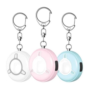 防狼警報器 防身救援器 充電款(高分貝 嚇阻壞人 緊急求救 隨身安全便攜 防狼神器)超透白