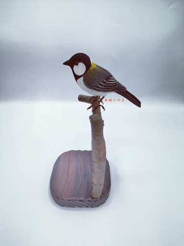大山雀【木雕鳥雕】