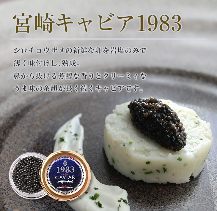 K11-21 ≪数量限定≫宮崎キャビア1983＆1983 JCAVIAR オシェトラ クラシックセット(合計40g)