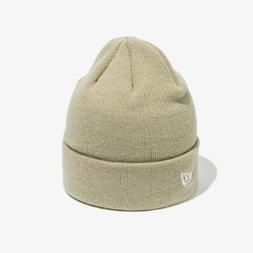 【NEW ERA】毛帽 韓版 BASIC CUFF BEANIE NE 淺麻褐 保暖帽 男女款 -NE14447223