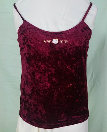 【震撼精品百貨】Hello Kitty 凱蒂貓~背心_紅絨布